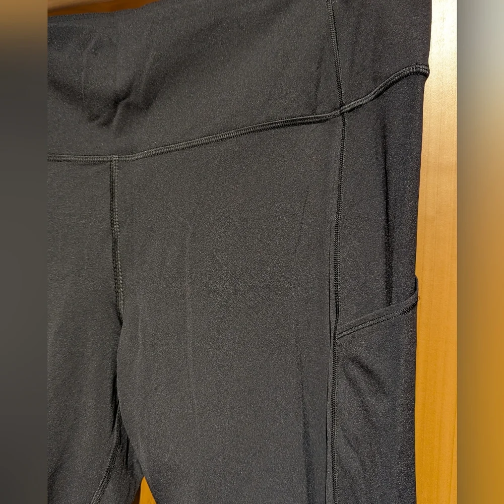 Lululemon NEW Fast and Free 7/8 Tight 25" with Pockets Black Sz 18 - Picture 5 of 10